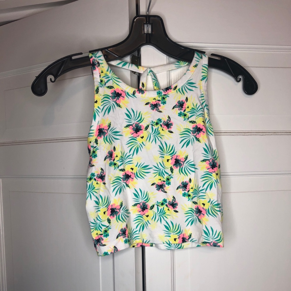 Beach pattern crop top